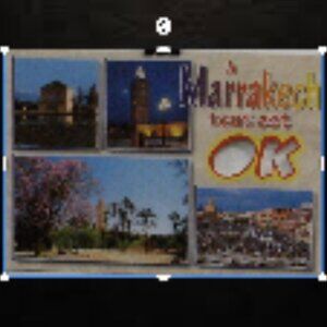 Vintage Moroccan Post Card Marrakech Souk